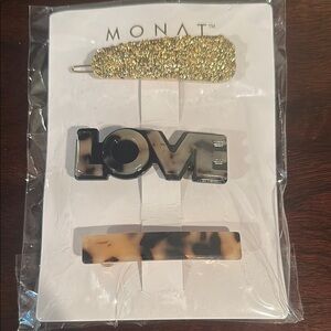 Monat Hair Clip Set - Gold and Tortoise